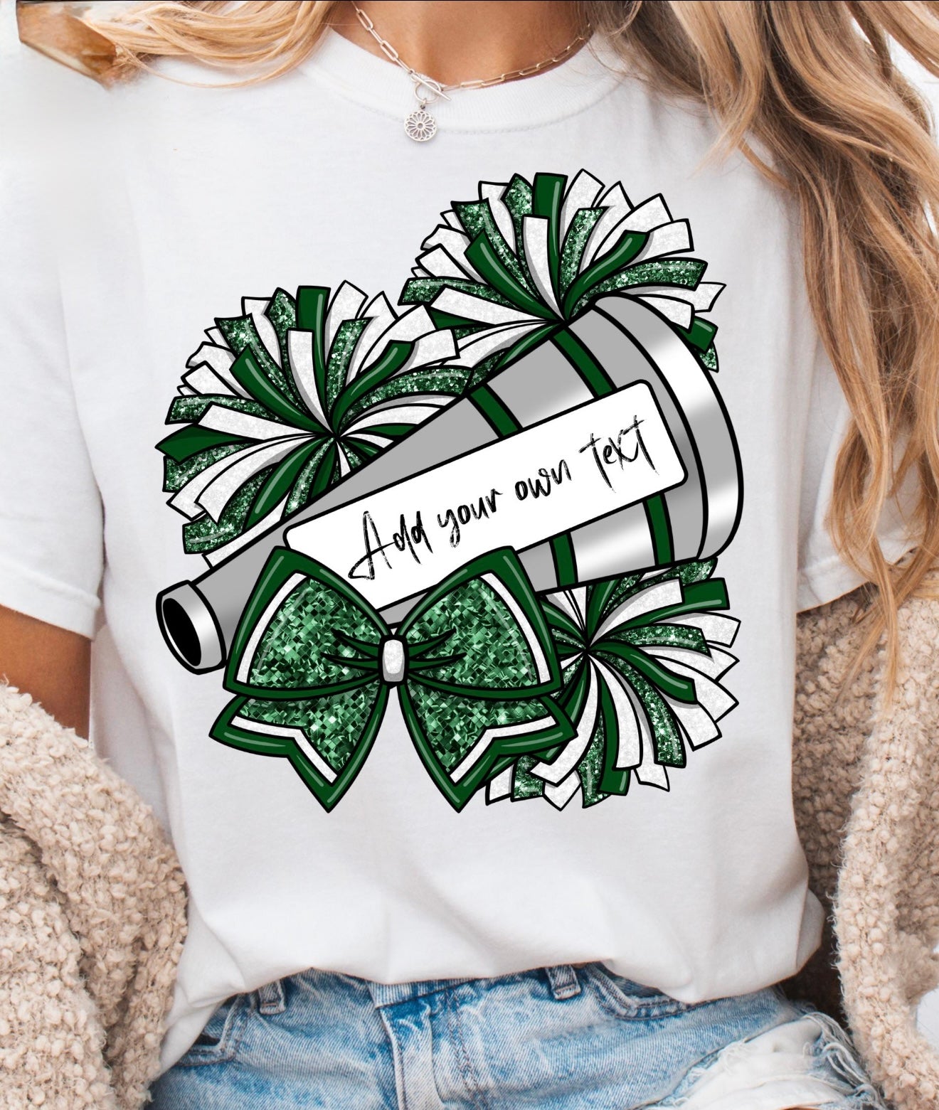 Glitter Personalized Cheer Tee. WHS Cheer