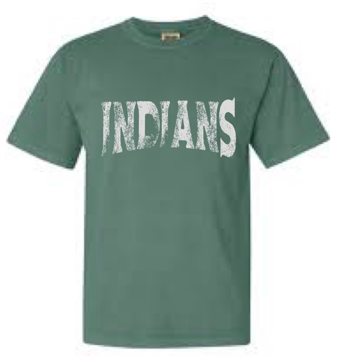 Indians Distressed Tee. Finley
