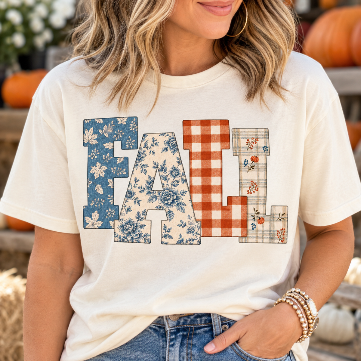 Fall Patchwork in Ivory