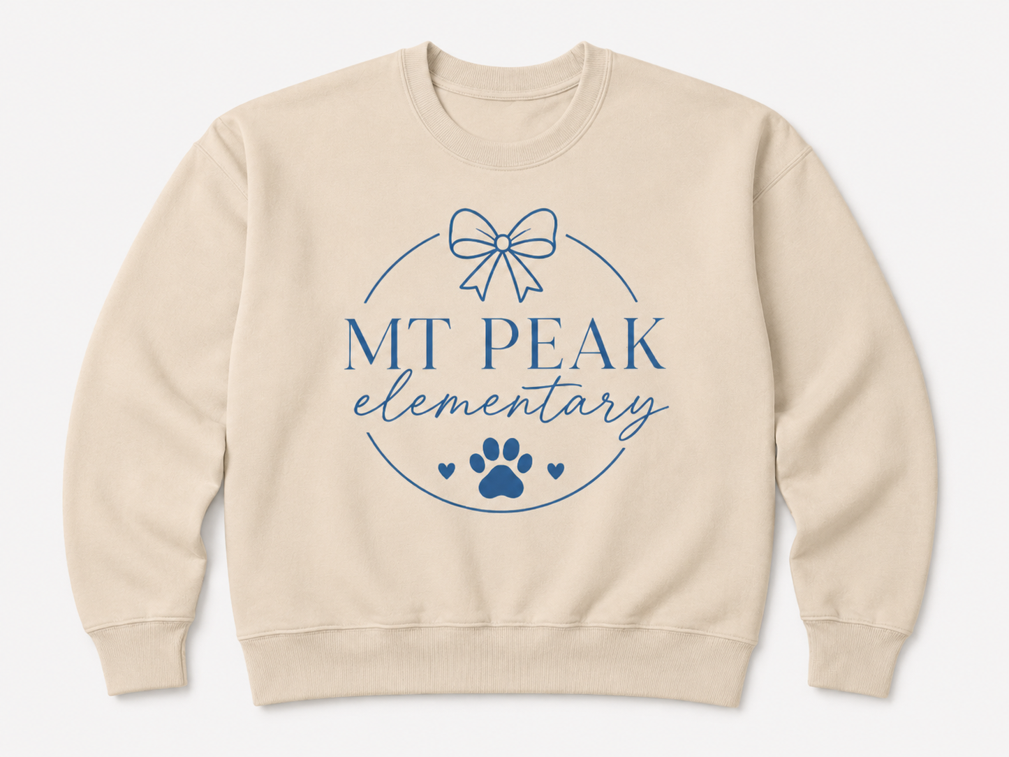 Mt. Peak Bow and Paw Sweatshirt Adult Only