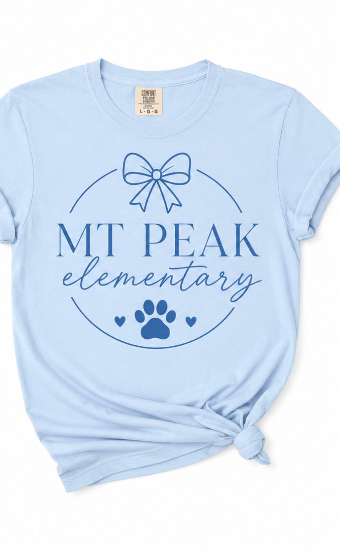 Mt. Peak Bow and Paw Tee All Sizes