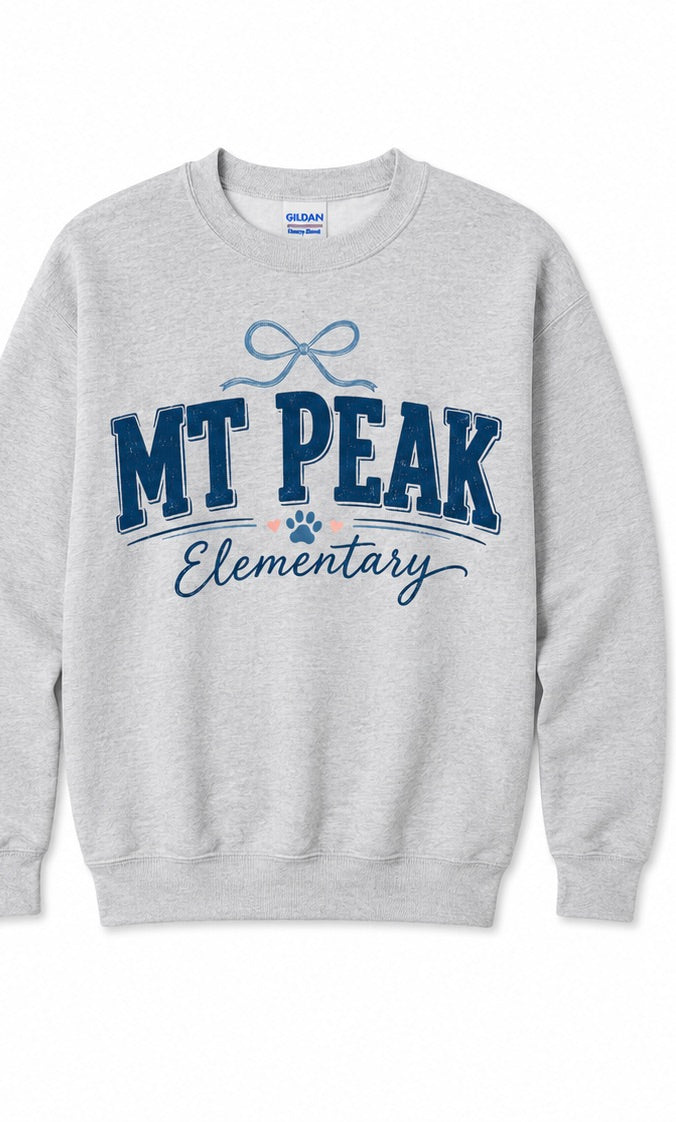 Mt. Peak Bow Sweatshirt All Sizes