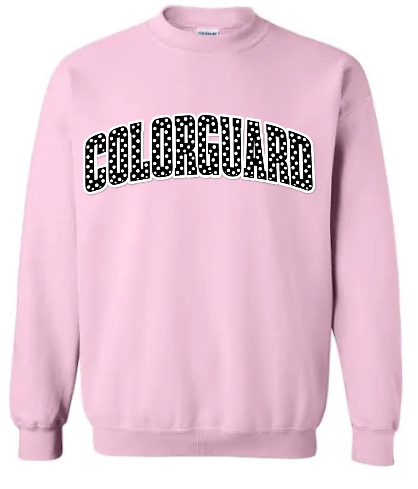 Spirit in Motion Polkadots Crewneck  Pink