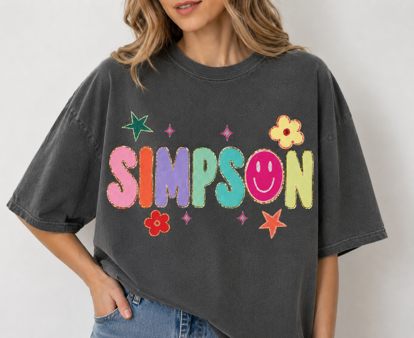 Any Word Colorful Personalization Tee