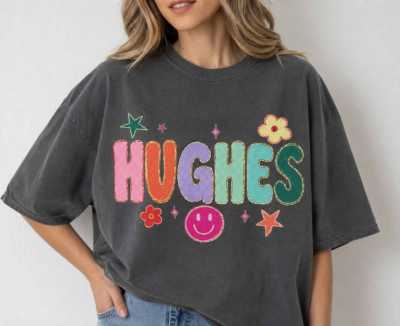 Any Word Colorful Personalization Tee