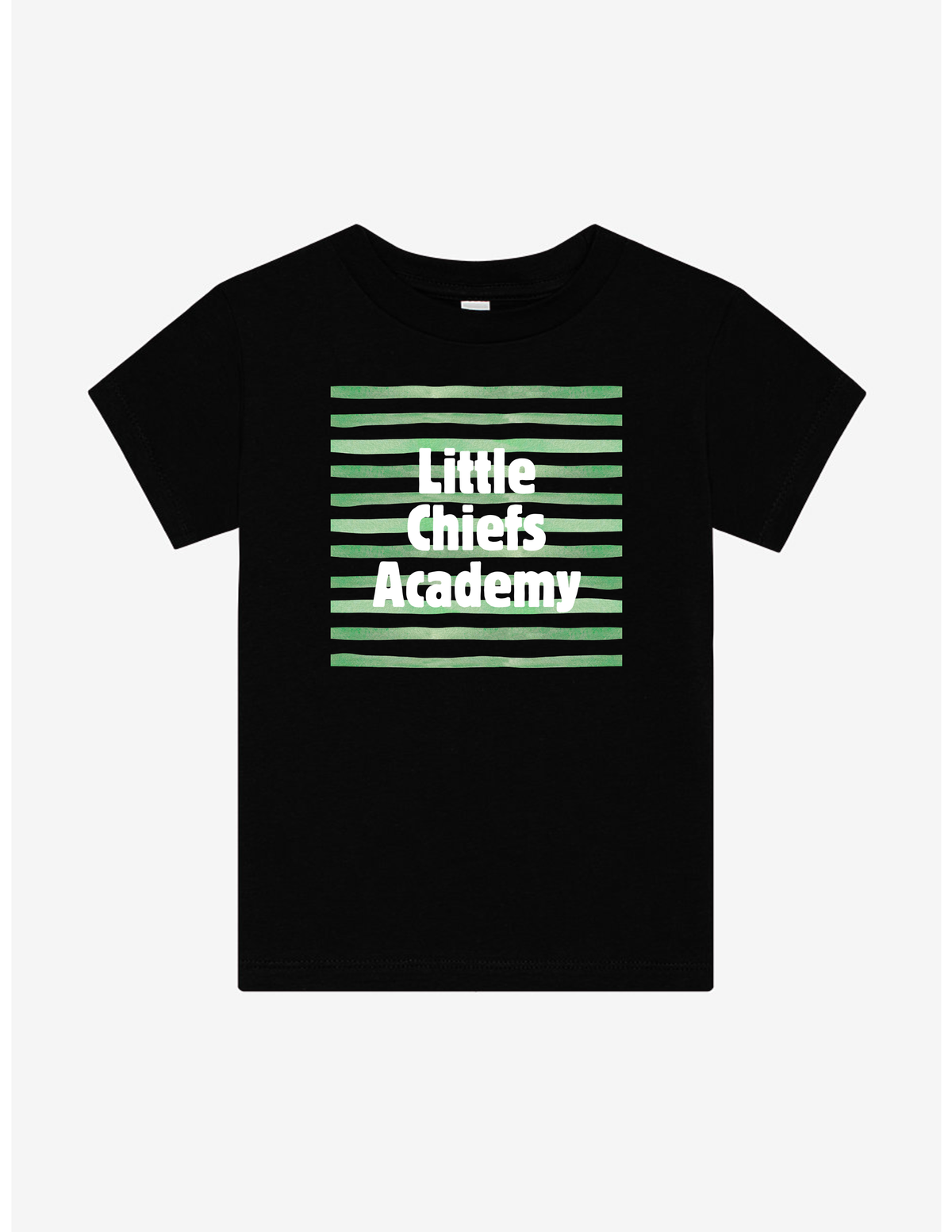TODDLER Horizontal Stripes LCA Black Tee - LCA