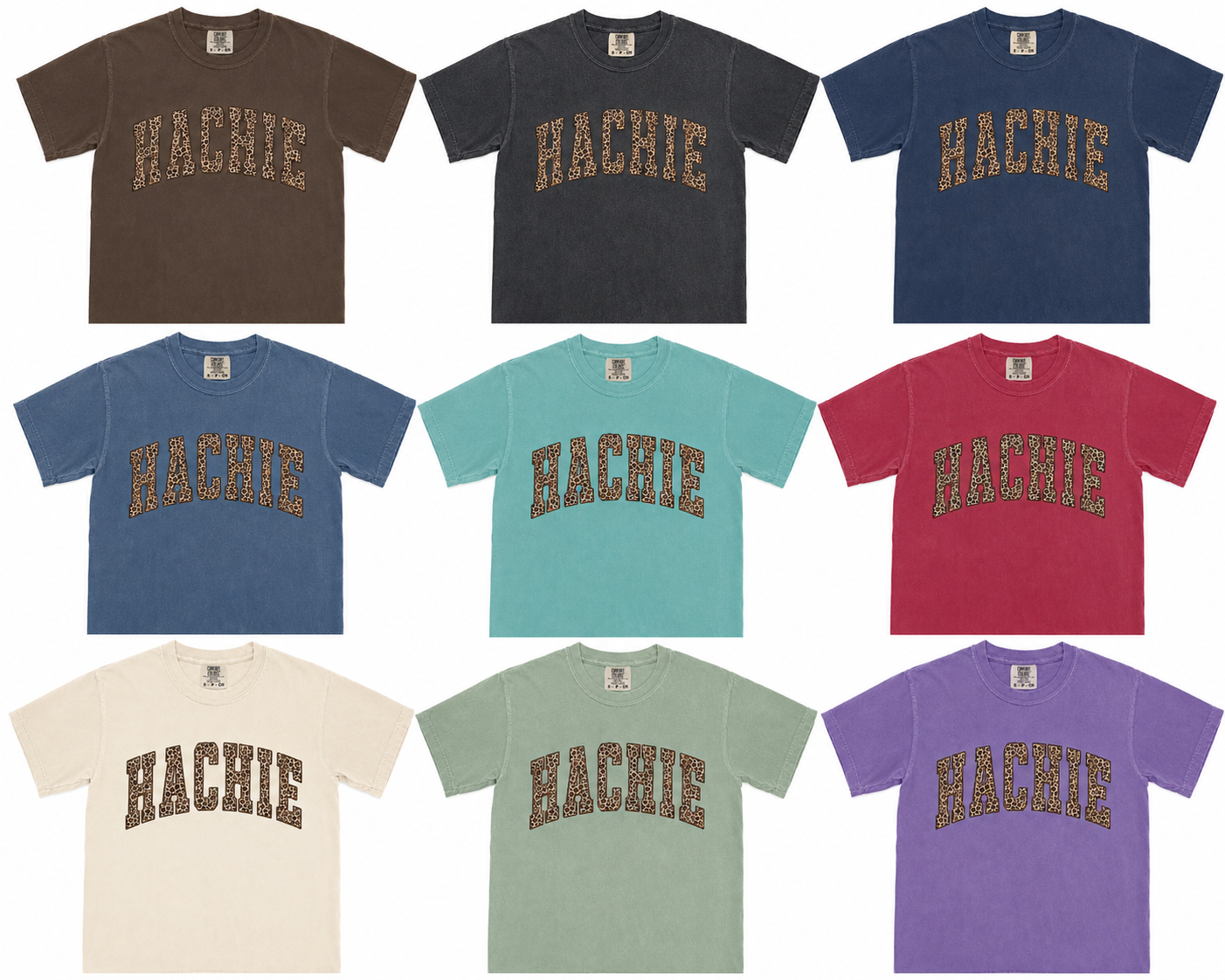 Hachie Leopard Varsity Tee