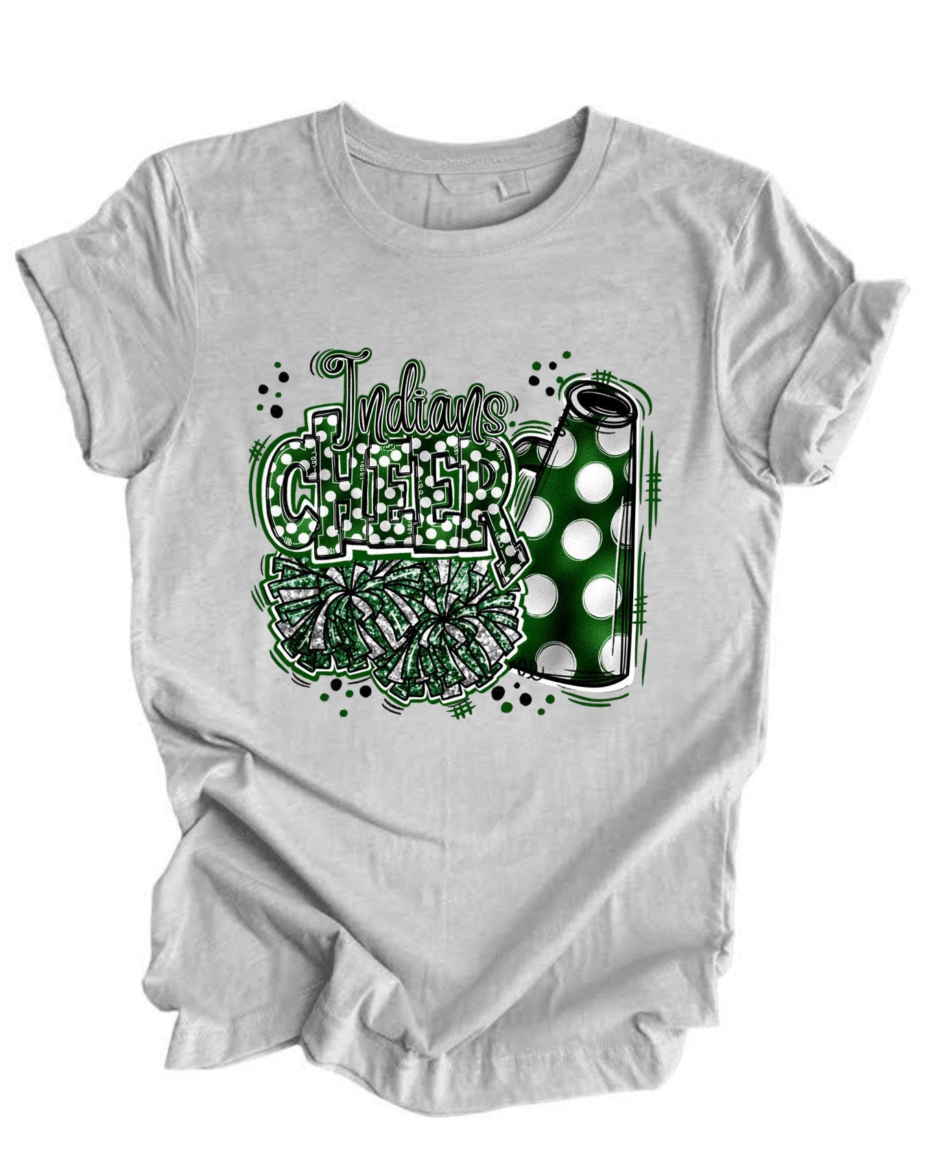 Glitter Indians Cheer Tee.   WHS Cheer