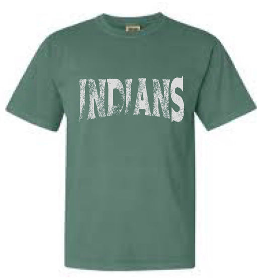 Indians Distressed  Tee.   Finley