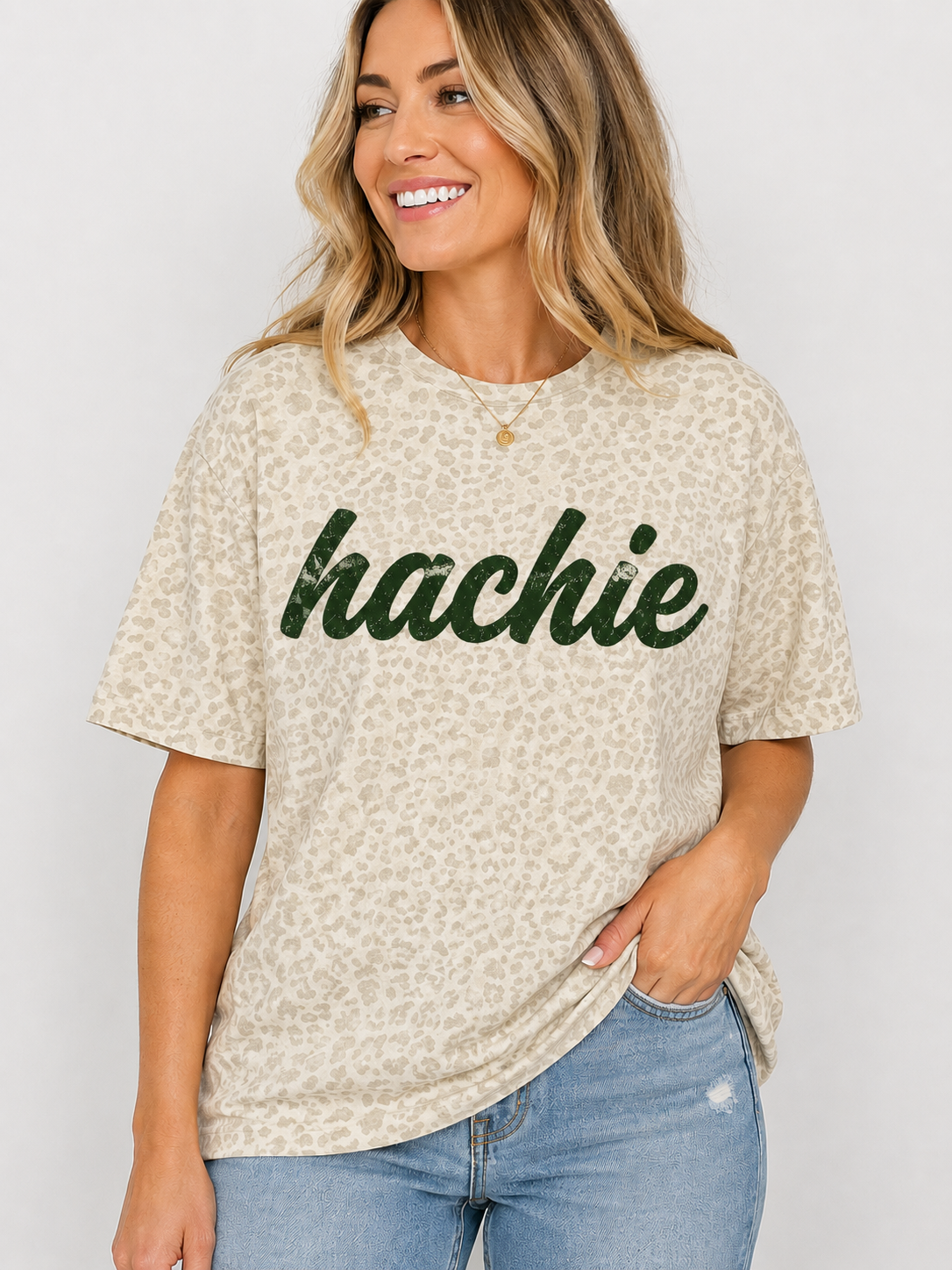 HACHIE Cheetah tee Convo