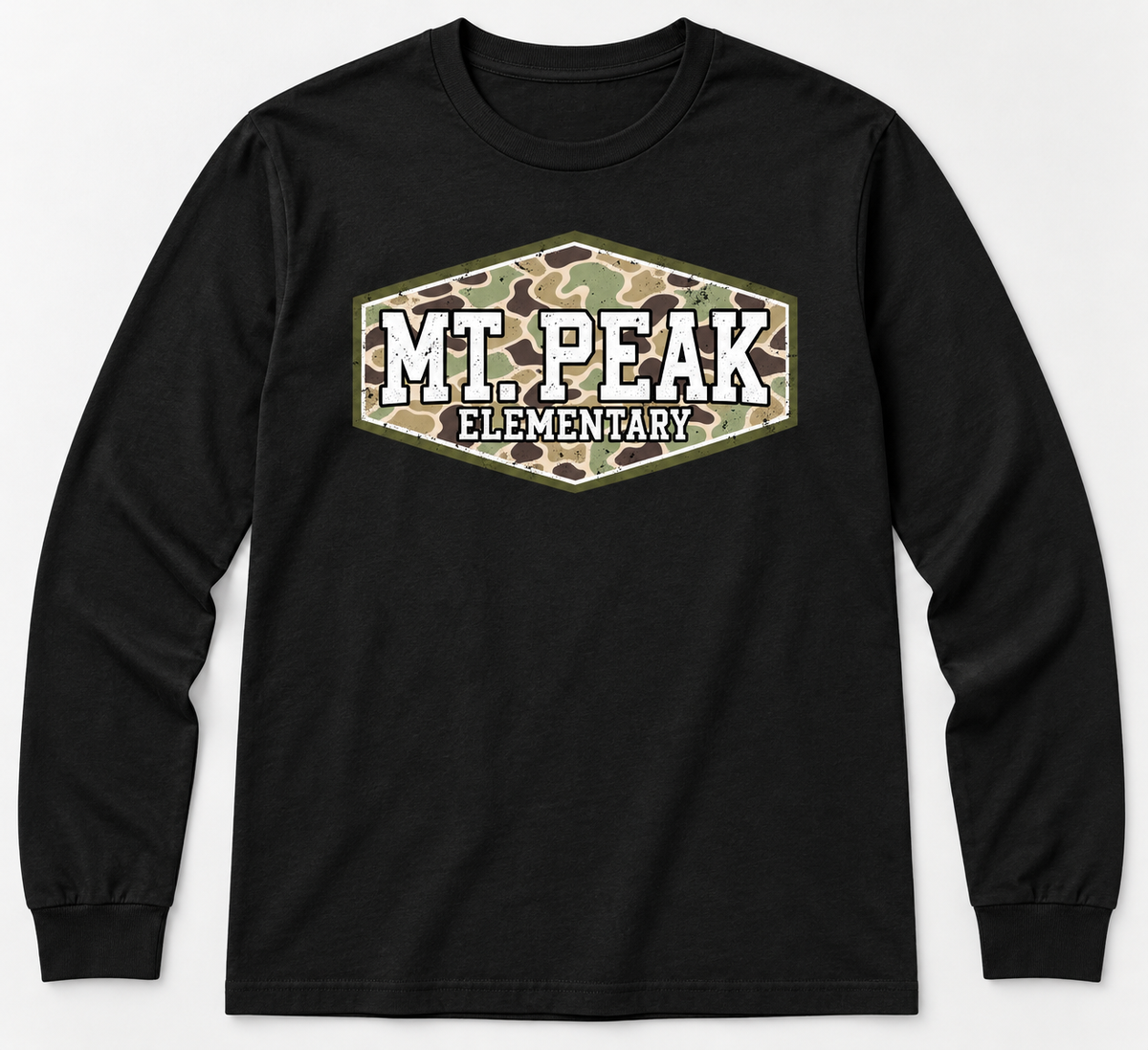 Mt. Peak Camo  Long Sleeve All Sizes
