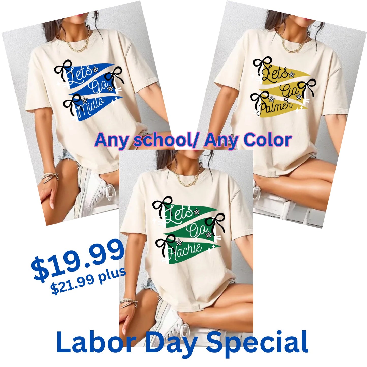 Any school Pennant Tee