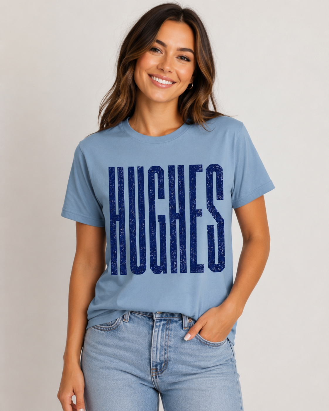 Hughes Large Print Tee --All Sizes.  -HH