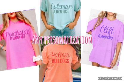 Simple Bright  Personalized Tee