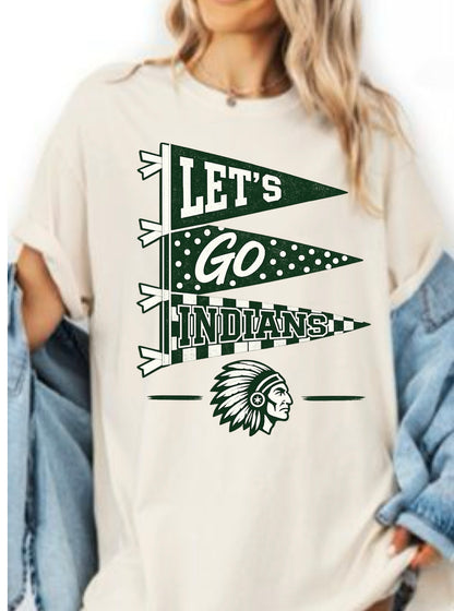 Any School Stacked Pennant Tee