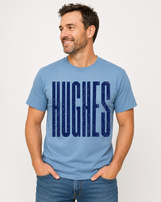Hughes Large Print Tee --All Sizes.  -HH