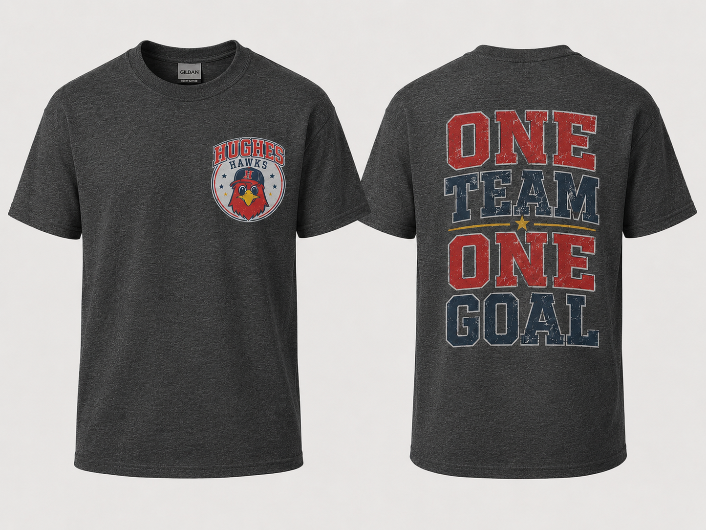 Hughes One Team  Tee --All Sizes.  -HH
