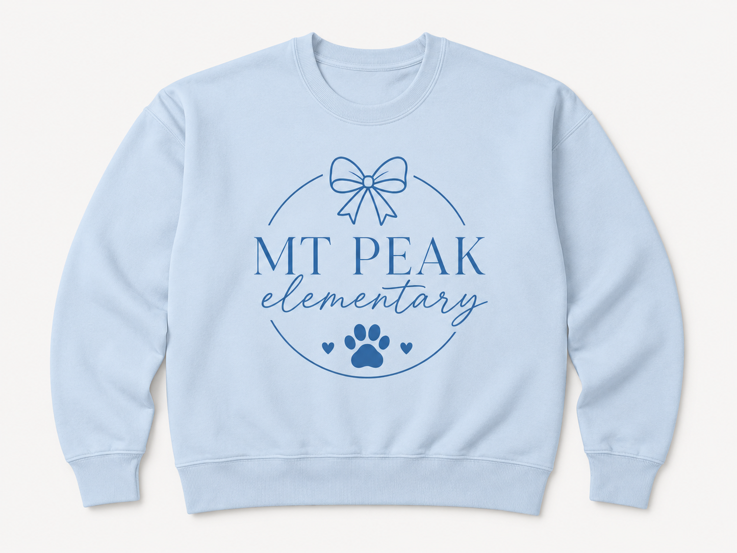 Mt. Peak Bow and Paw Sweatshirt Adult Only