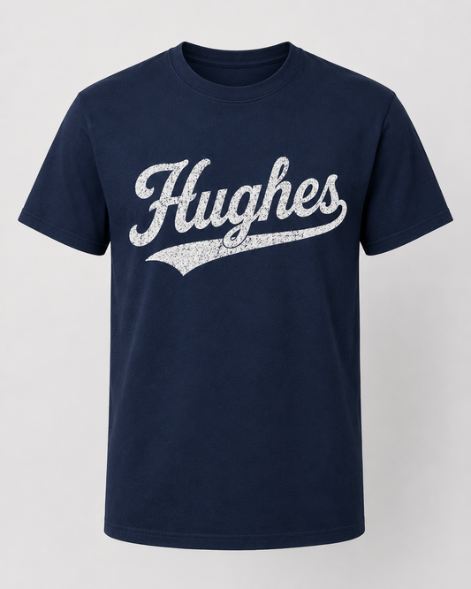 Hughes Swoosh Tee --All Sizes.  -HH