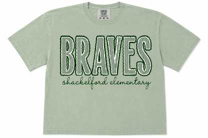 Braves Stripe Logo Tee All Sizes