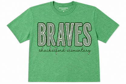 Braves Stripe Logo Tee All Sizes