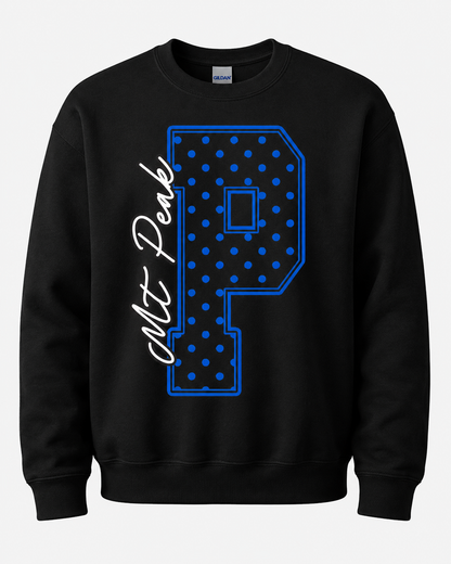 Mt. Peak Polkadot P Sweatshirt All Sizes