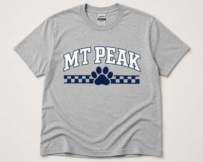 Mt. Peak Checkered Paw Tee All Sizes