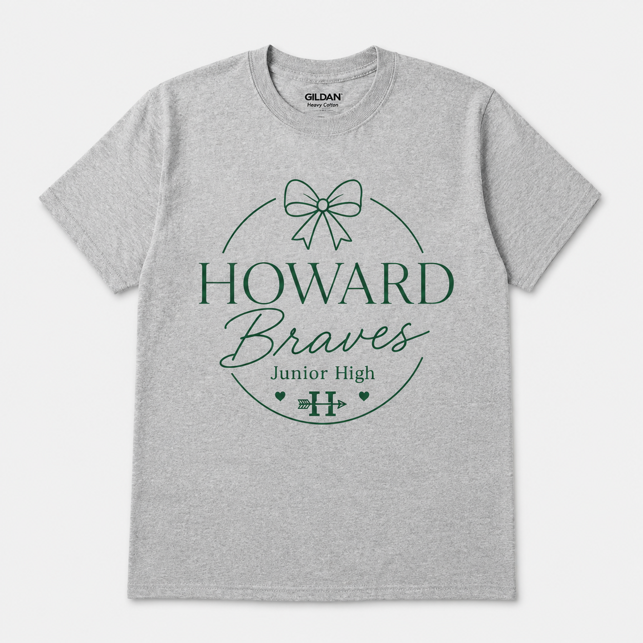Howard Braves Script Bow Tee All Sizes