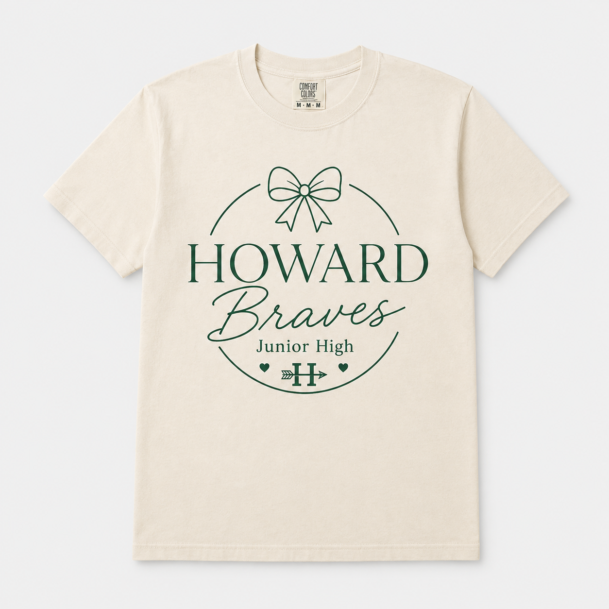 Howard Braves Script Bow Tee All Sizes