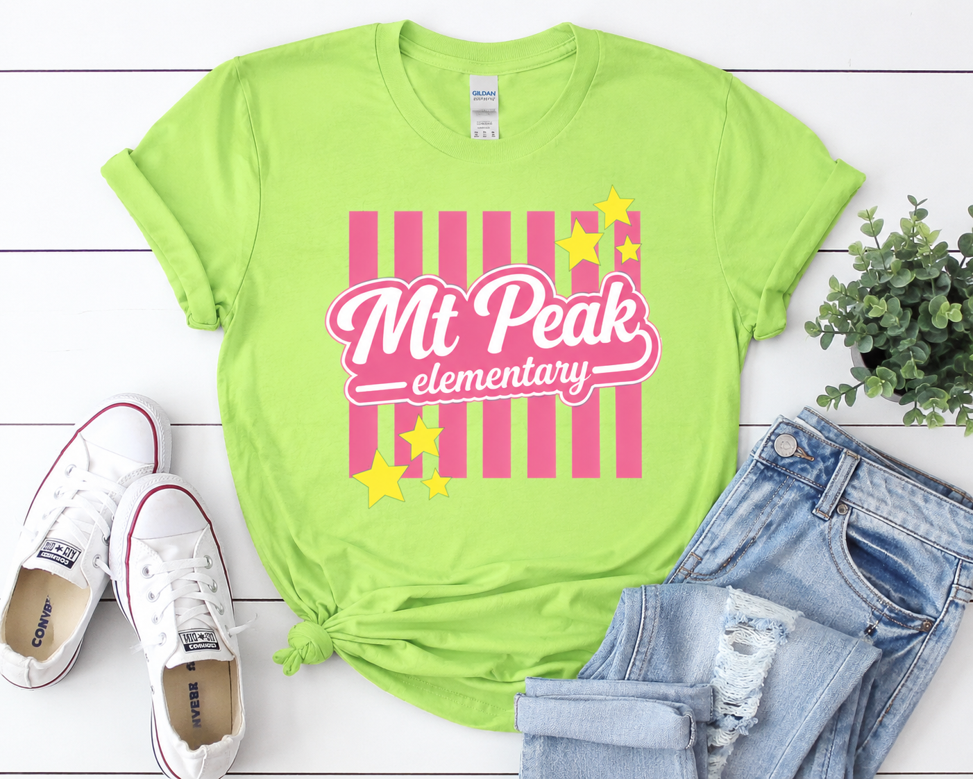 Mt. Peak Stripe Spirit Tee Youth