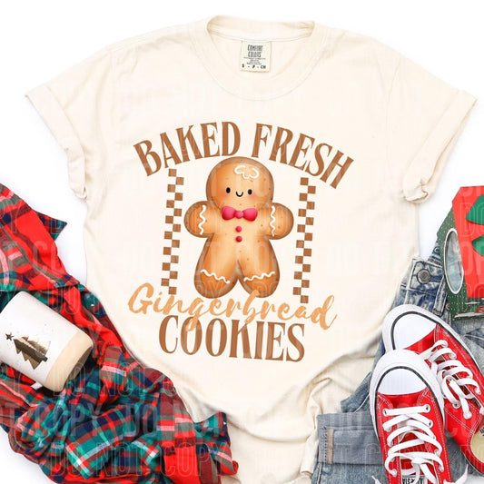 Baked Fresh Gingerbread Cookies