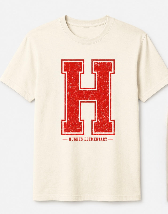 Hughes Large H Tee --All Sizes.  -HH