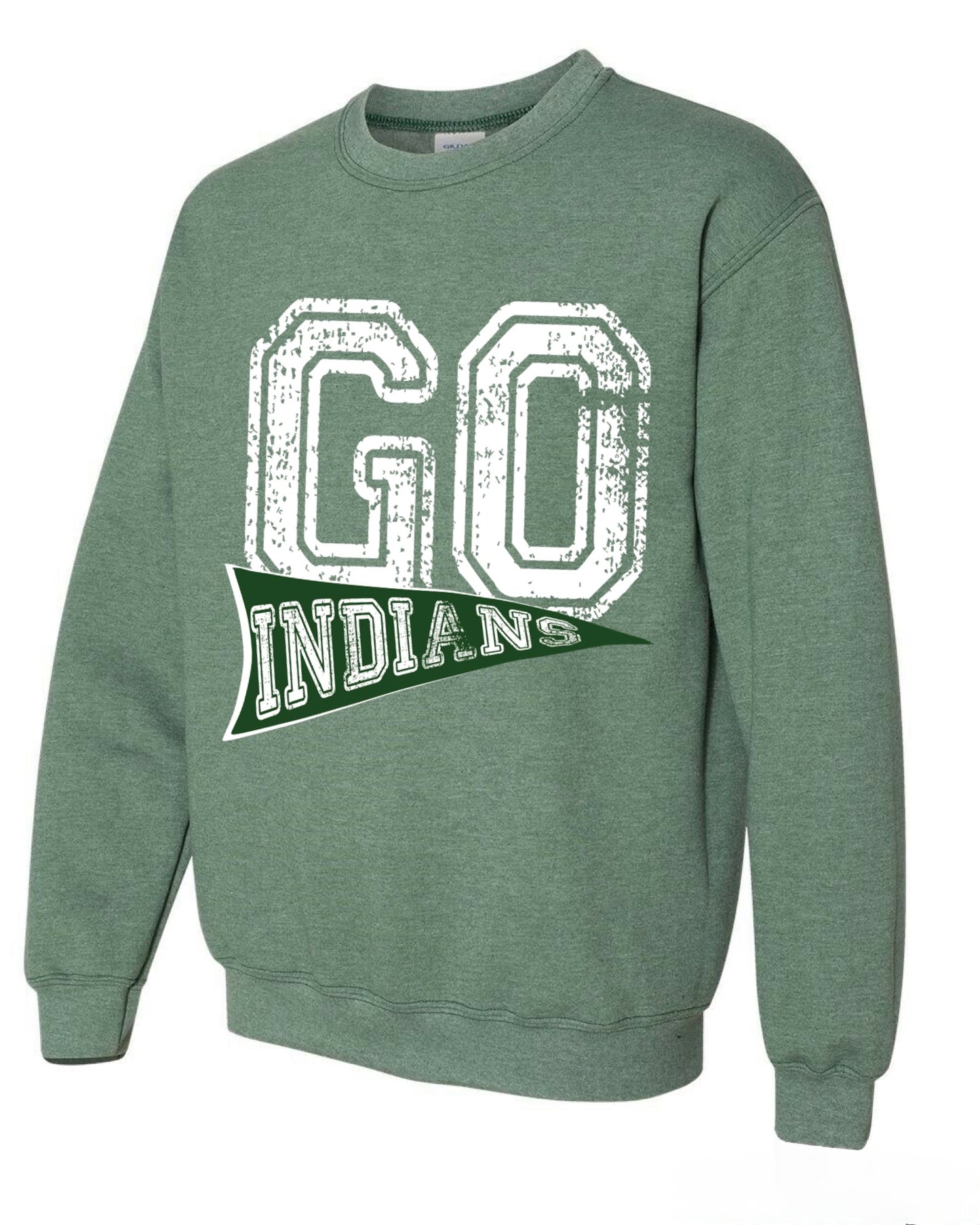 Go Indians Crewneck.  Finley