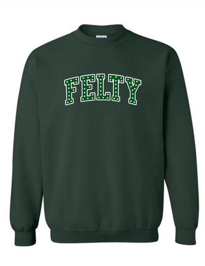 Felty Polkadot Crewneck Sweatshirt - FE