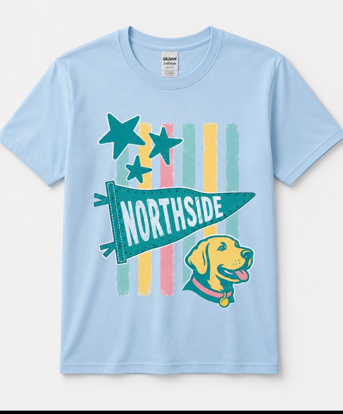 Northside Pennant Pup Tee All Sizes