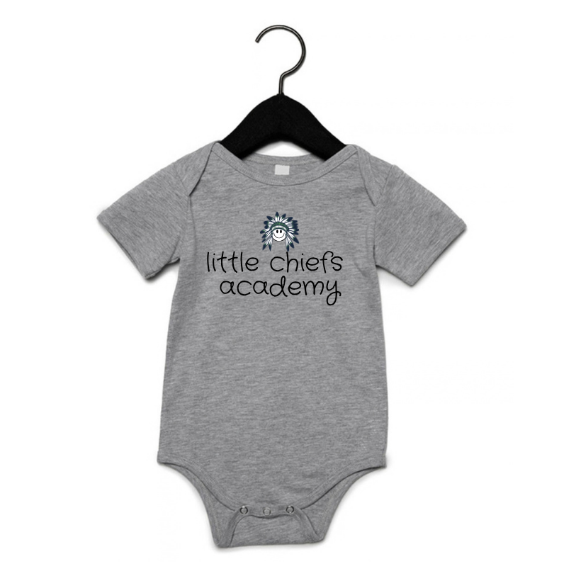 INFANT Emoji Little Chiefs Grey Onesie - LCA