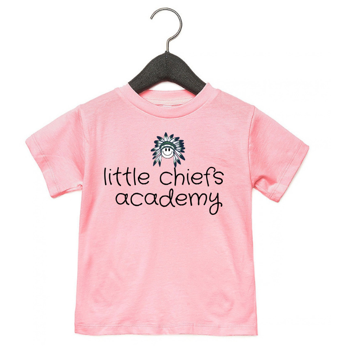 TODDLER Emoji Little Chiefs Pink Tee - LCA