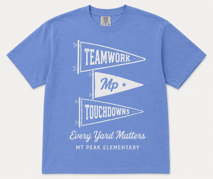 Mt. Peak Teamwork and Touchdowns Tee All Sizes