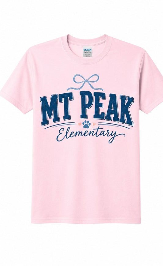 Mt. Peak Bow Tee All Sizes