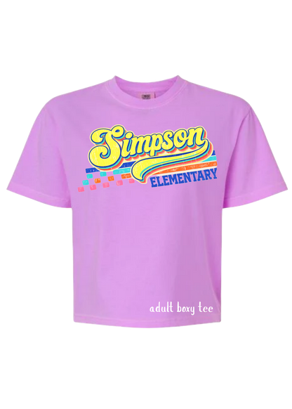 ADULT Simpson Elementary Throwback Tee SE